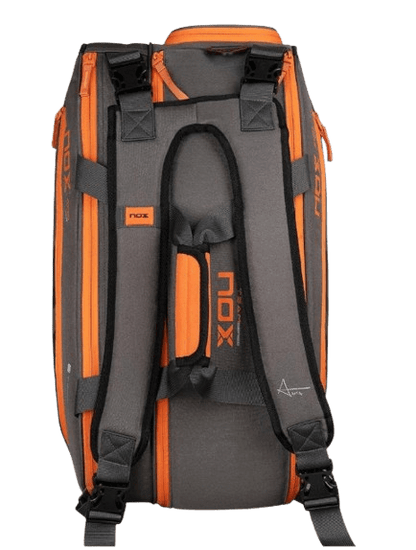 Nox AT10 Team Padel Racket Bag Grey/Orange - Padel Outlet Nox