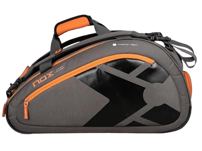 Nox AT10 Team Padel Racket Bag Grey/Orange - Padel Outlet Nox