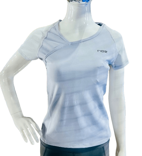 Nox camiseta mujer pro regular grey dawn - Padel Outlet nox