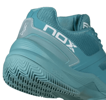 Nox Men's Padel Shoes AT10 PRO – Turquoise/White - Padel Outlet NOX