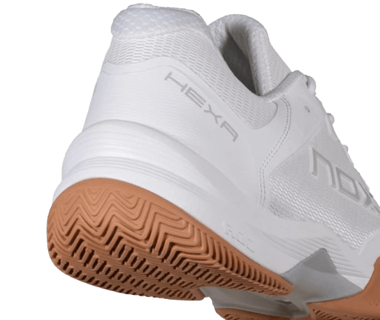 Nox Men's Shoes ML10 Hexa – White/Gum Rubber - Padel Outlet NOX