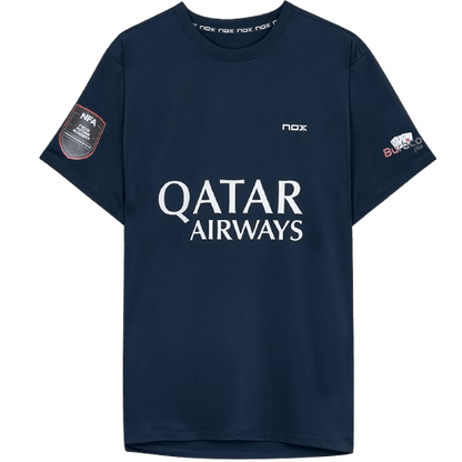 Nox NFA Sponsor Augustin Tapia Dark Blue T-Shirt - Padel Outlet nox