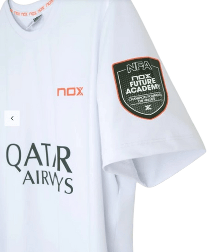 Nox Nfa Sponsors AT10 Agustin Tapia White T-Shirt 2026 - Padel Outlet nox