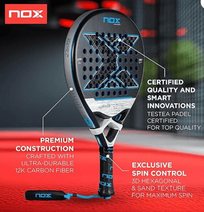 NOX PADEL RACKET TINO LIBAAK TL10 QUANTUM 12K 2025 - Padel Outlet NOX
