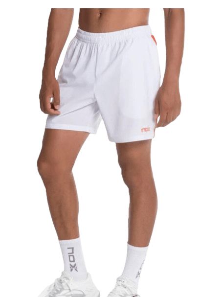 NOX Team Men’s Padel Shorts White 2026 - Padel Outlet nox