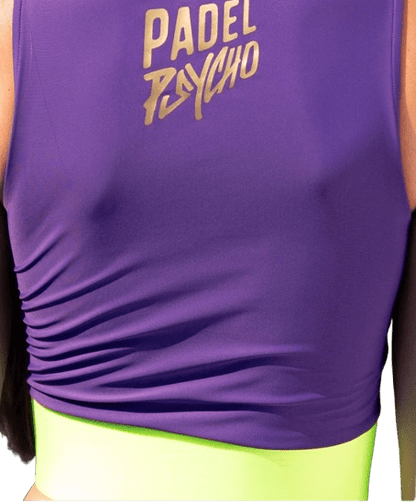 Padel Psycho Womens Victory Top Purple/Neon - Padel Outlet Padel Psycho