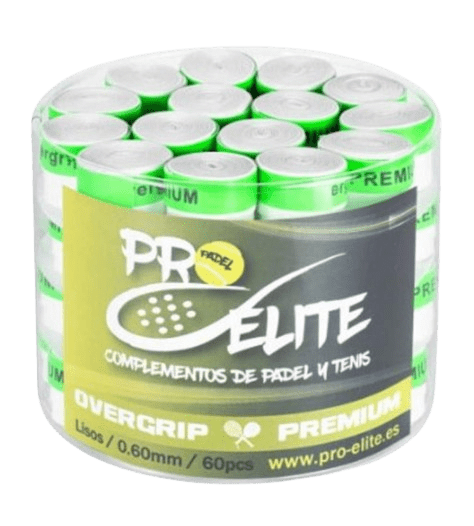 Pro Elite Premium Liso Blanco X60 Overgrips - Padel Outlet Pro Elite