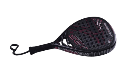Set Black Racket Wolf 12K Carbon 25 - Padel Outlet SET
