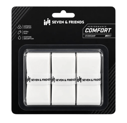 SEVEN & FRIENDS Performance Overgrip 3-Pack | Padel | Tennis | Pickle Ball - Padel Outlet SEVEN AND FRIENDS