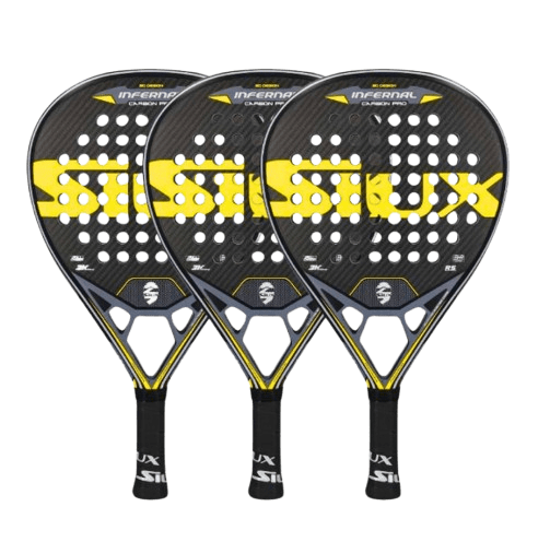 Siux Infernal 3k LTD Red/Yellow Padel Racket X3 - Padel Outlet SIUX