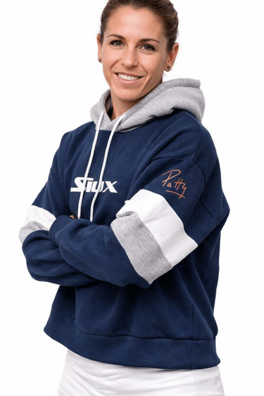 SIUX WOMENS JACKET SUDADERA CAPUCHA SIUX PATTY AZUL - Padel Outlet SIUX