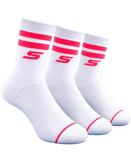 Skechers Terry Crew Sock 3 Pairs Red - Padel Outlet Skechers