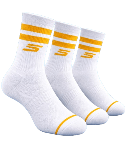 Skechers Terry Crew Sock 3 Pairs Yellow - Padel Outlet Skechers