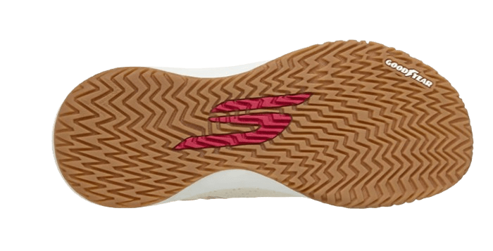 Skechers Women's Shoes Viper Court Rally Natural Burgundy - Padel Outlet Skechers