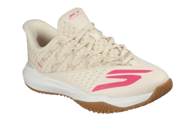 Skechers Womens Viper Court Rally Natural Burgundy - Padel Outlet Skechers