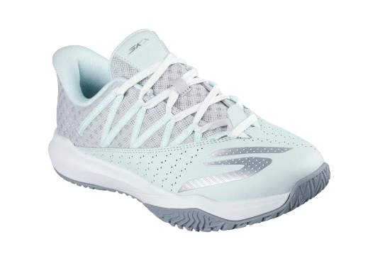 Skechers Women'sViper Court Rally Light Blue Grey - Padel Outlet Skechers