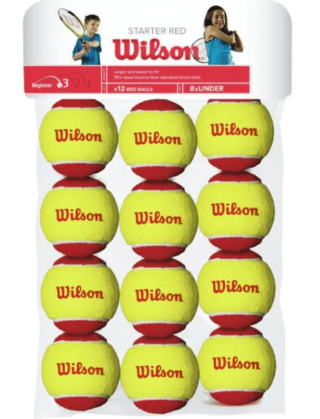 STARTER RED TENNIS BALL 12 PACK - Padel Outlet WILSON