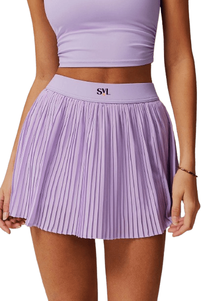 Svl Plush Pleat Skirt Lavander - Padel Outlet Svl