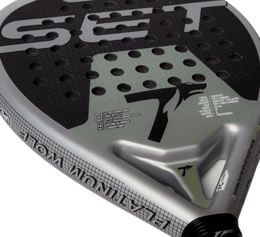 T SET PLATINUM WOLF SANYO CONTROL PADEL RACKET 25 - Padel Outlet T SET
