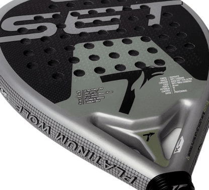 T SET PLATINUM WOLF SANYO CONTROL PADEL RACKET 25 - Padel Outlet T SET